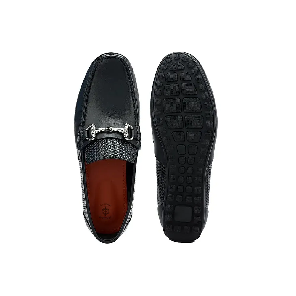 Luxury Stylish Leather Buckled Driving Loafers