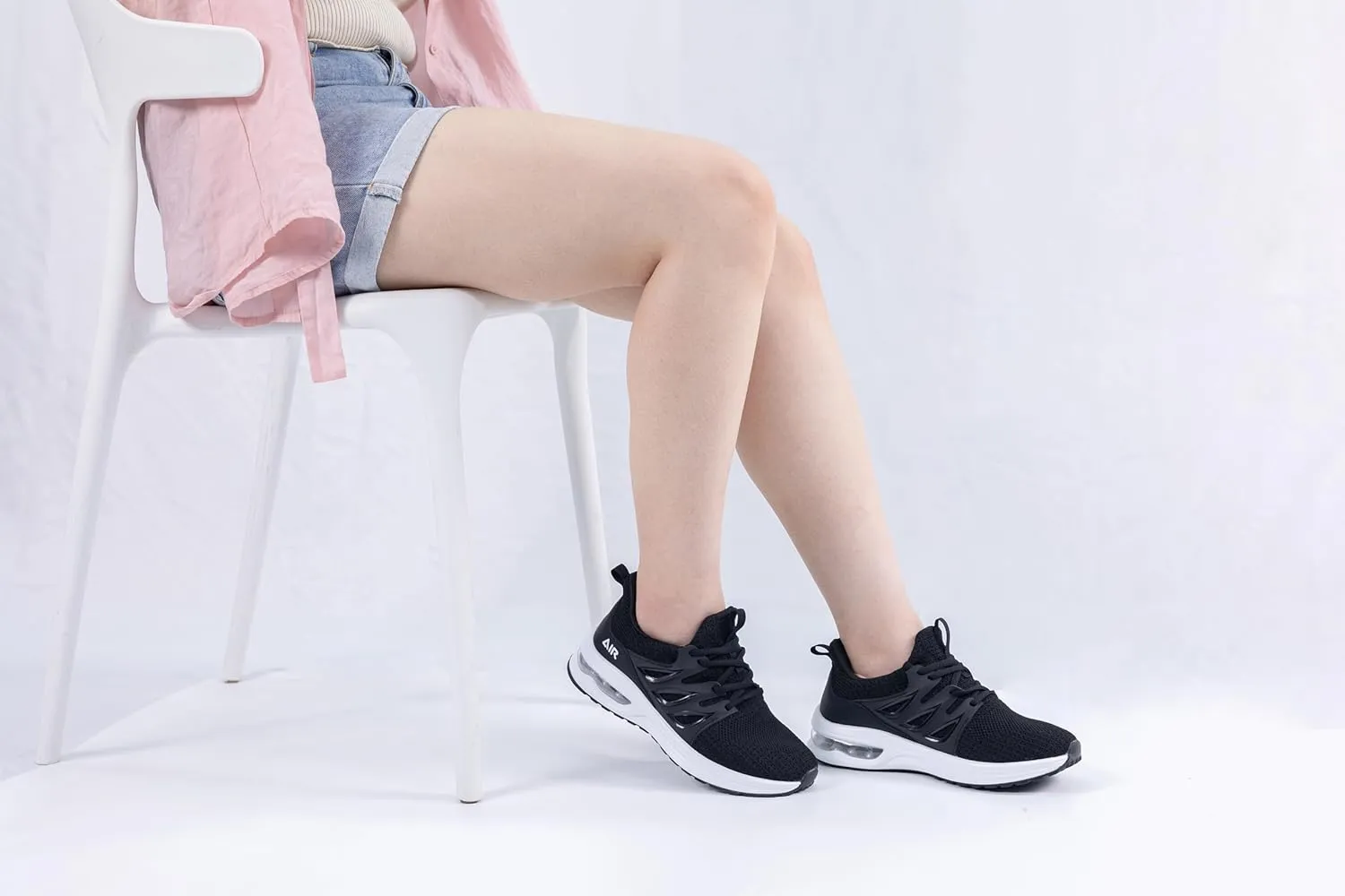 MAFEKE Womens Running Shoes Tennis Walking Sneakers Athletic Sport Shoes Lightweight Slip On Footwear for Gym Jogging Size 5.5-11