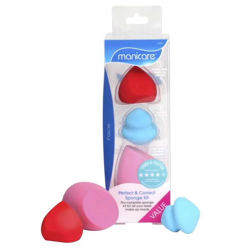 Manicare Perfect & Correct 3pk Sponge Kit