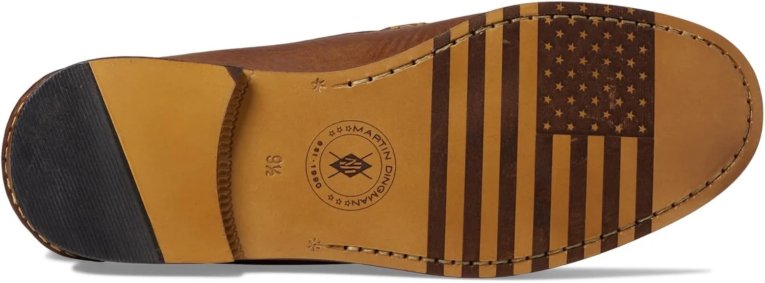 Martin Dingman® All American Penny Slip-on Shoes for Men – Leather Construction – Moc Toe Silhouette