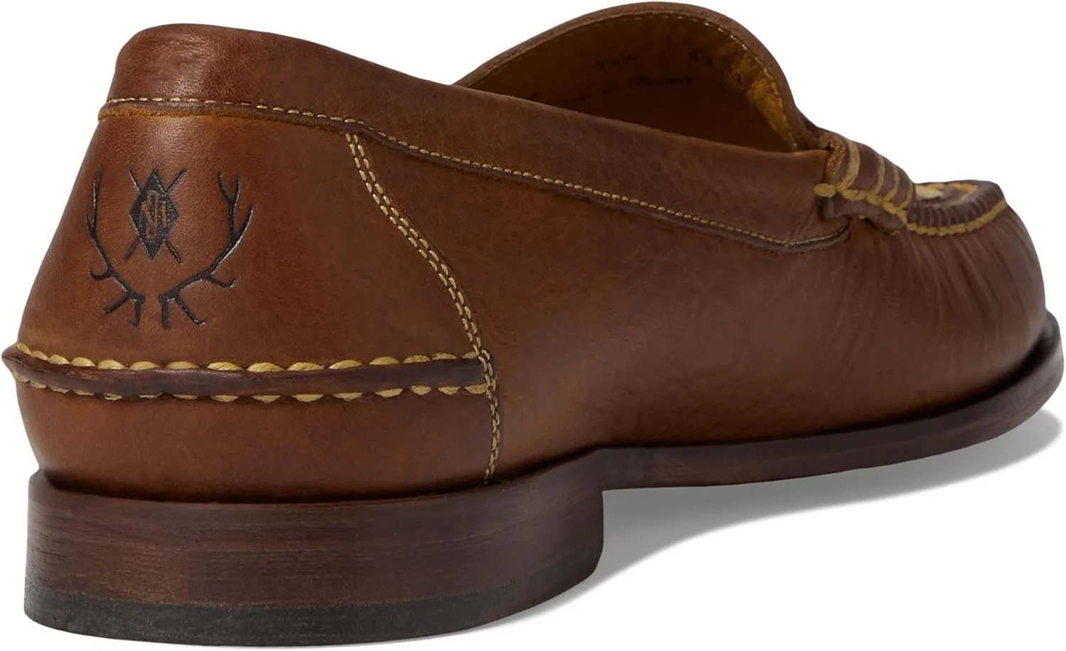 Martin Dingman® All American Penny Slip-on Shoes for Men – Leather Construction – Moc Toe Silhouette
