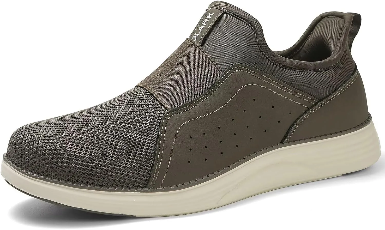 Men Casual Dress Shoes Hands Free Slip On Laceless Fashion Sneakers Lightweight Breathable Walking Shoes Gym Tennis Athletic