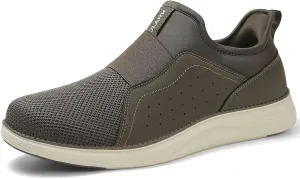 Men Casual Dress Shoes Hands Free Slip On Laceless Fashion Sneakers Lightweight Breathable Walking Shoes Gym Tennis Athletic