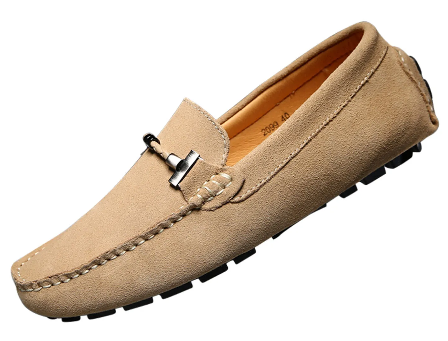 Men's Belt Hardware Driving Moccasins
