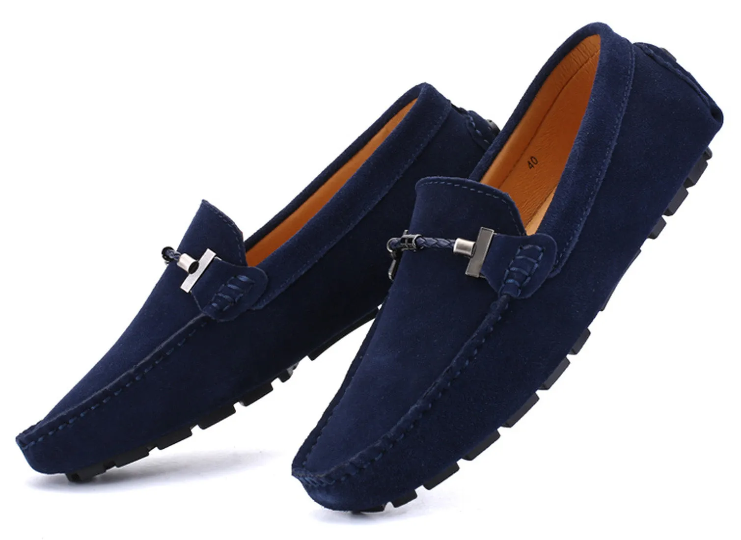 Men's Belt Hardware Driving Moccasins