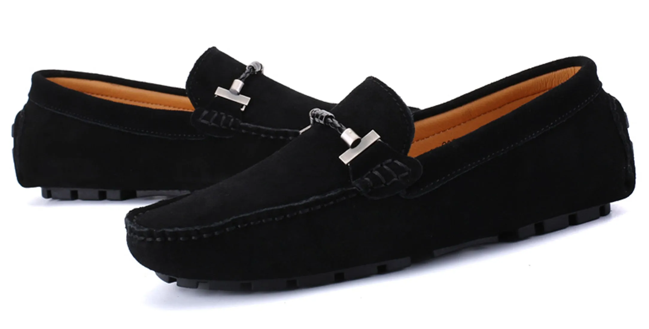 Men's Belt Hardware Driving Moccasins