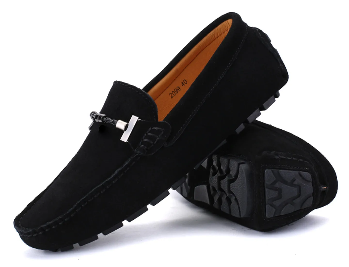 Men's Belt Hardware Driving Moccasins