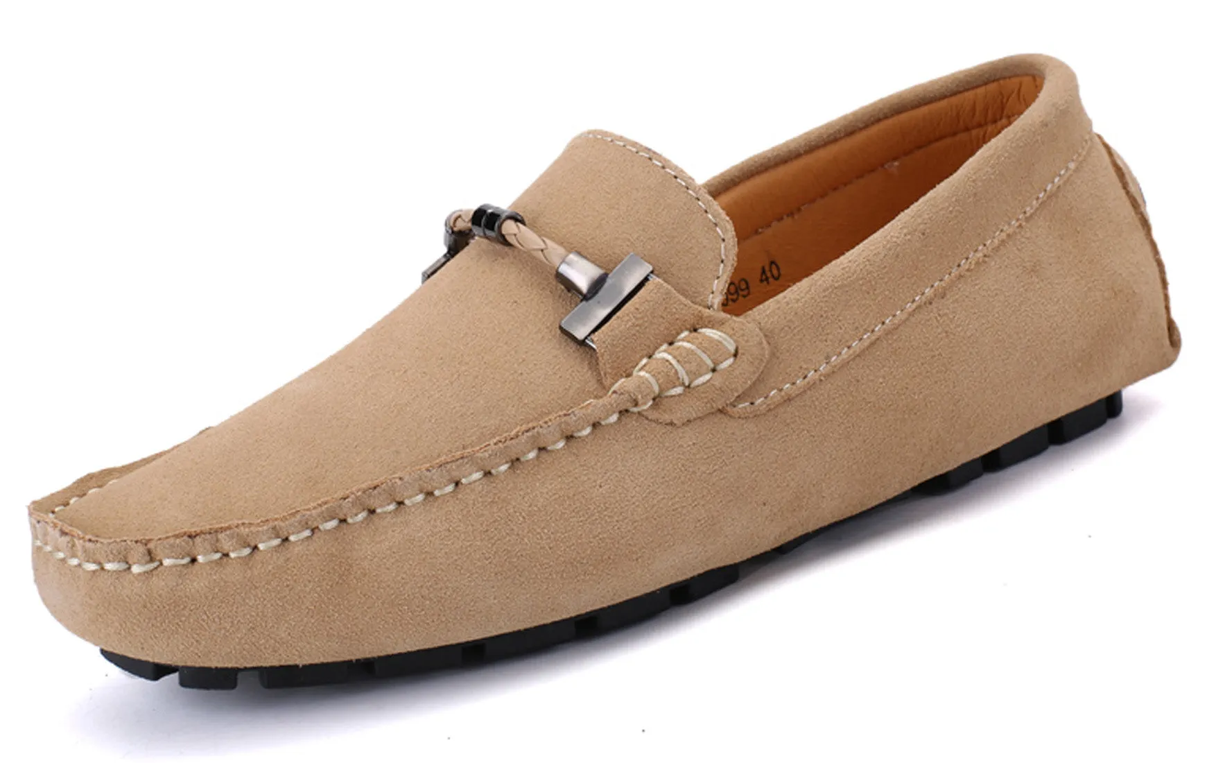 Men's Belt Hardware Driving Moccasins