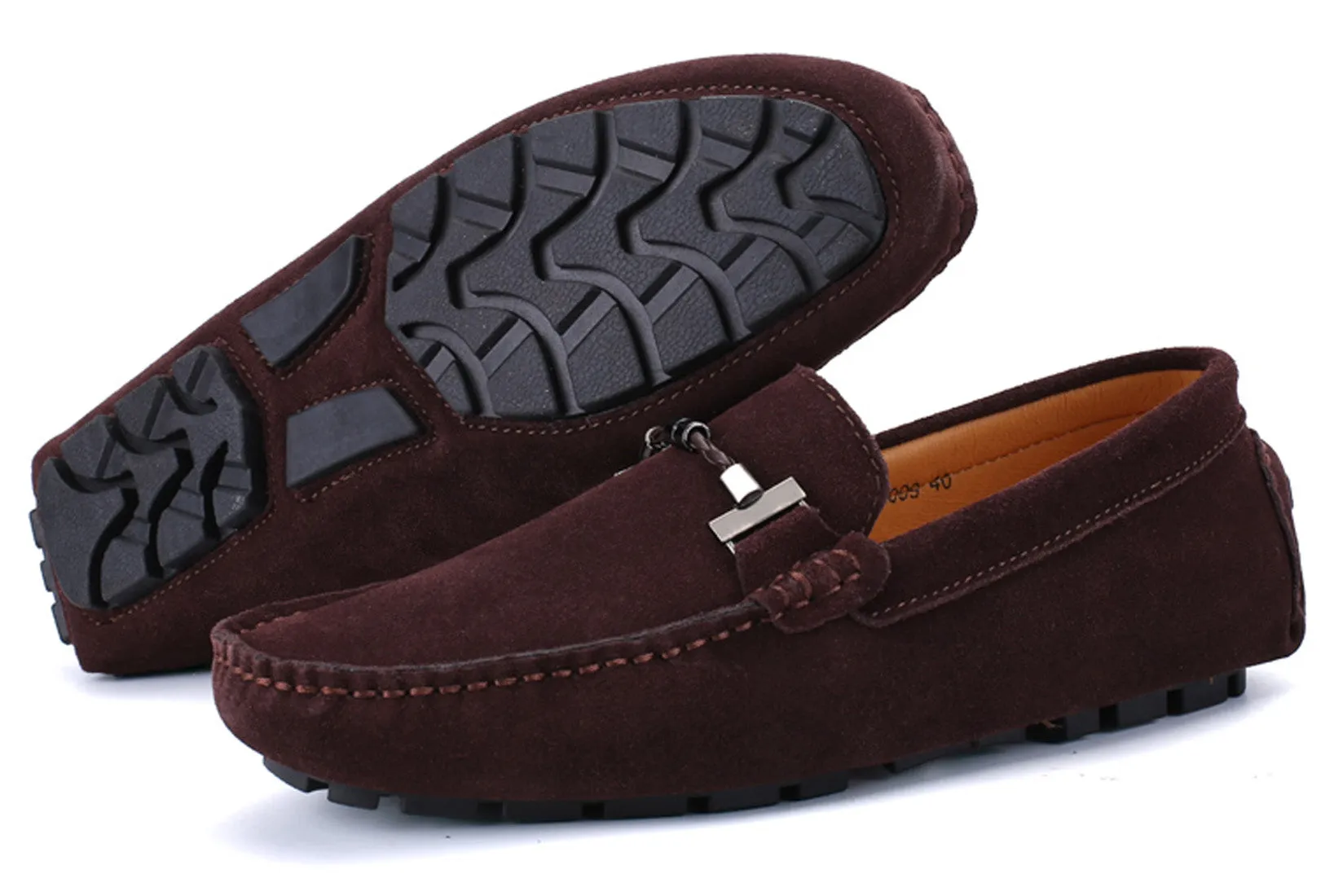 Men's Belt Hardware Driving Moccasins