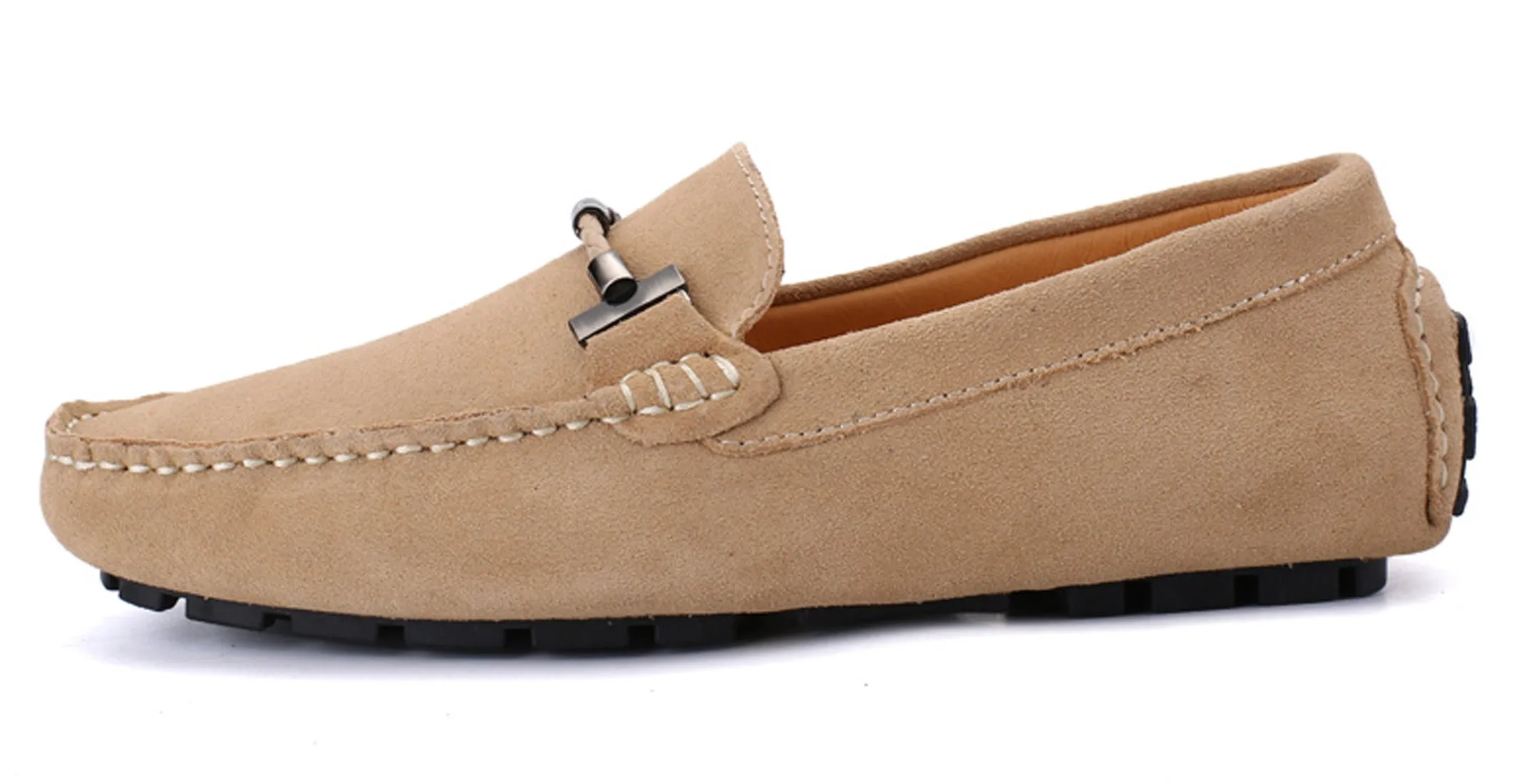 Men's Belt Hardware Driving Moccasins