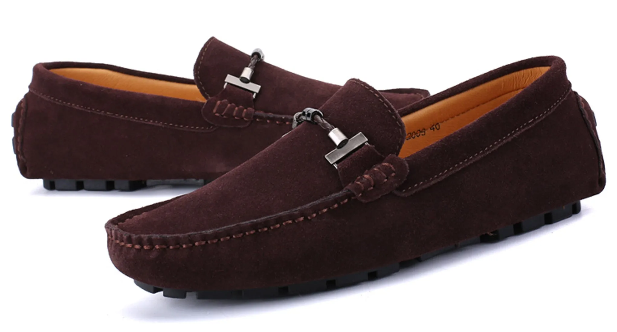 Men's Belt Hardware Driving Moccasins