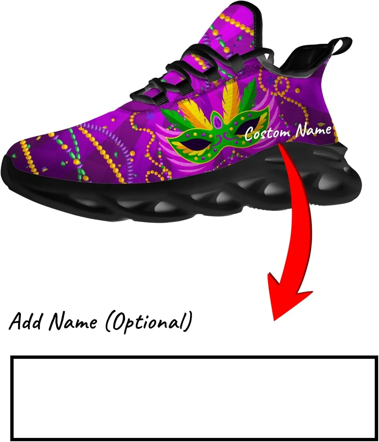 Men's Carnival Sneakers Custom Shoes Add Name Running Shoes Lightweight Walking Tennis Shoes Gifts for Men Women