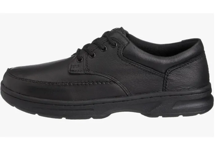 Mens Casual Black Leather Lace Up Shoes Black