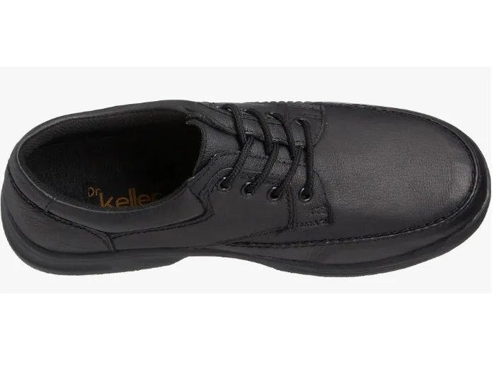Mens Casual Black Leather Lace Up Shoes Black