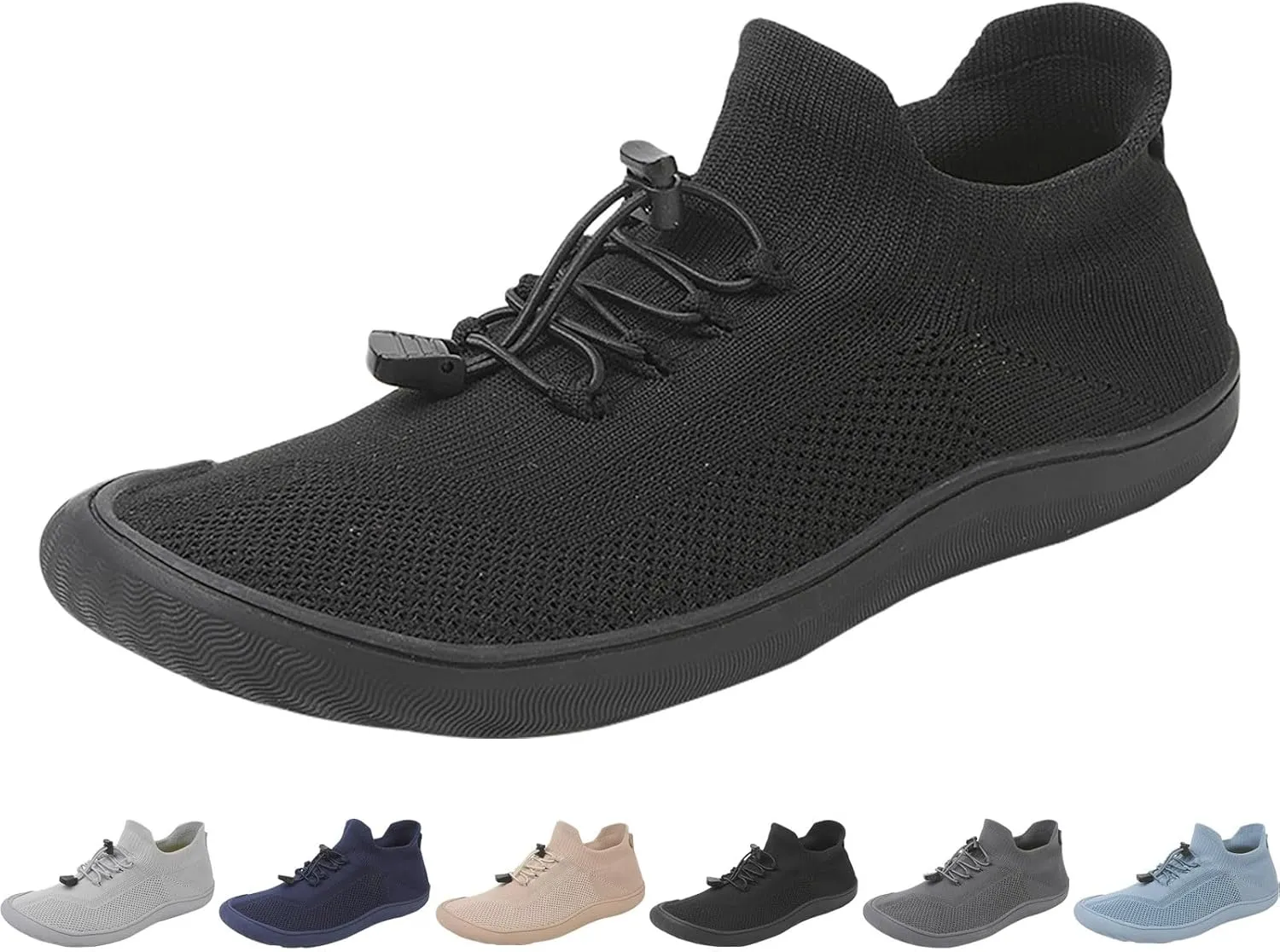Mens Dress Shoes Casual Oxfords Shoes Knit Lightweight Tennis Shoes Men Comfortable Business Casual Shoes Platform Sneakers Black Tennis Shoe Loafers Casual Slip On