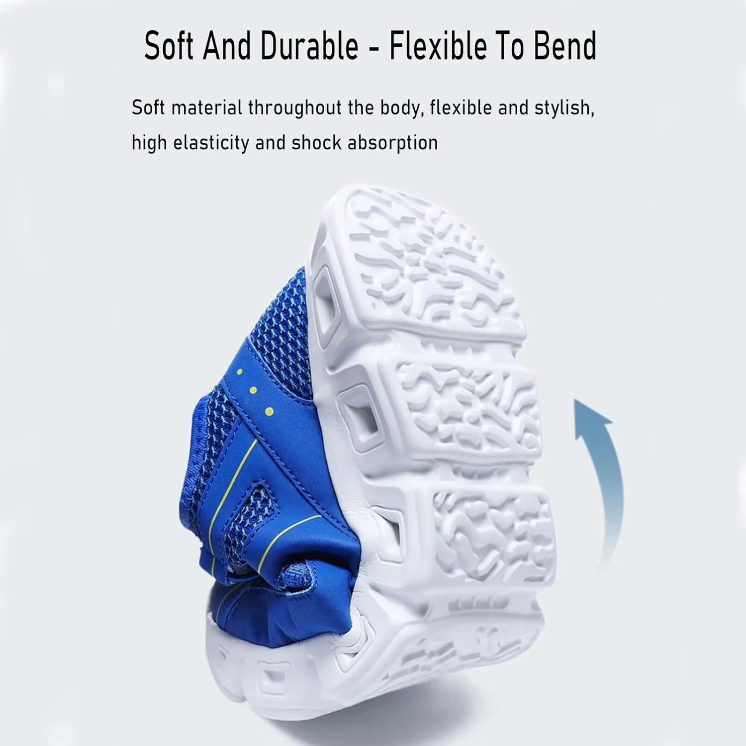 Men's Elastic Band Trail Running Shoes,Comfortable Breathable Mesh Soft Sole Convex Anti-Slip Jogging Training Shoes Fashion Platform Lightweight Outdoor Mountaineering Sneakers