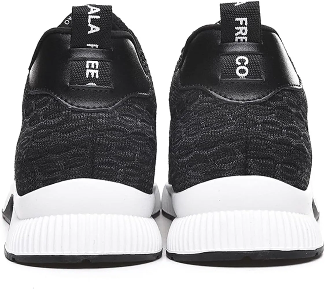 Men's Elevator Sneakers 2.36 Inch Invisible Height Increasing Lace up Fashion Sneakers
