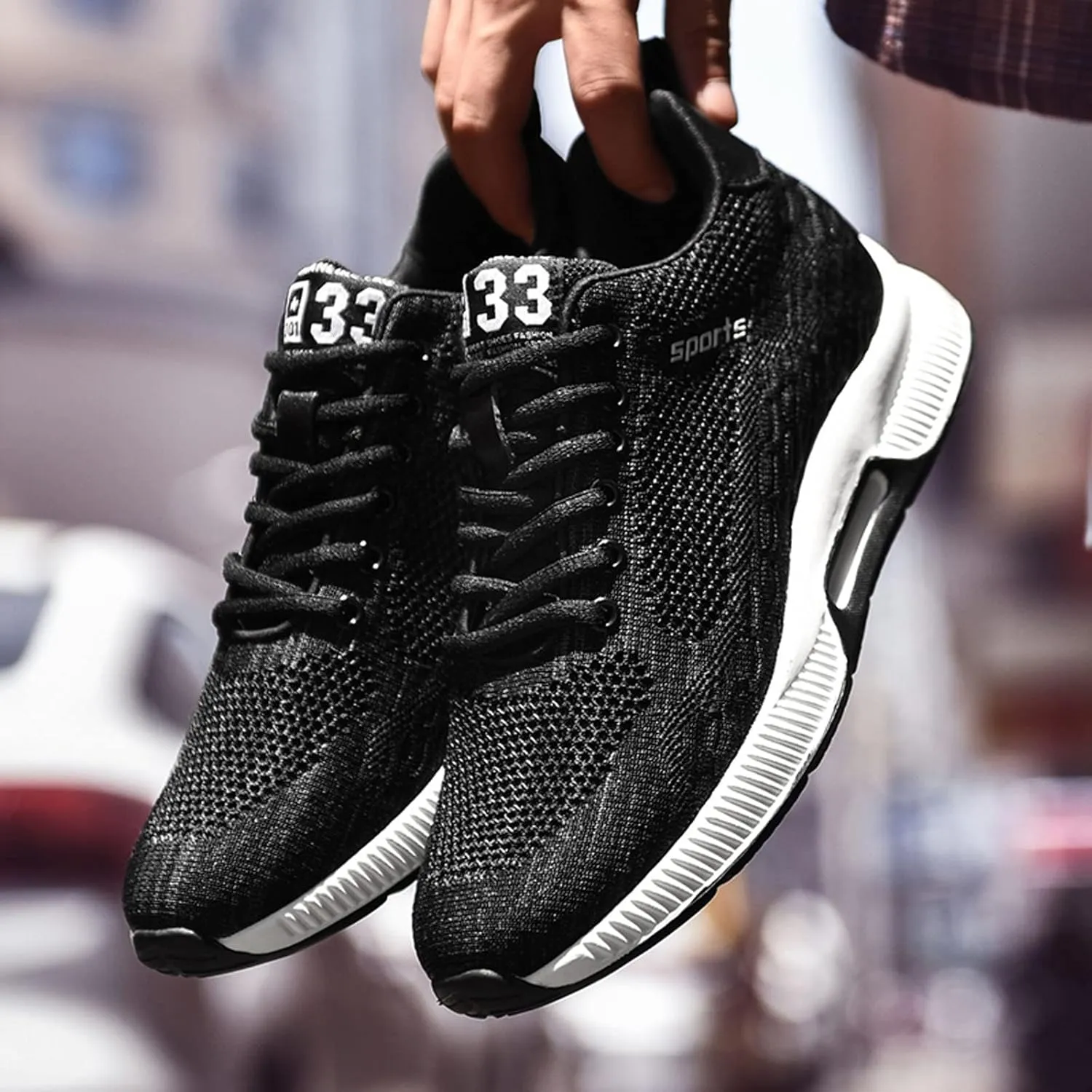 Men's Elevator Sneakers 2.36 Inch Invisible Height Increasing Lace up Fashion Sneakers