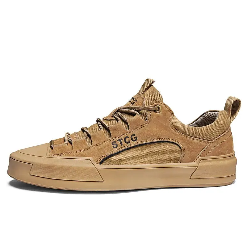 Men's Fashion Summer Breathable Leather Sneakers
