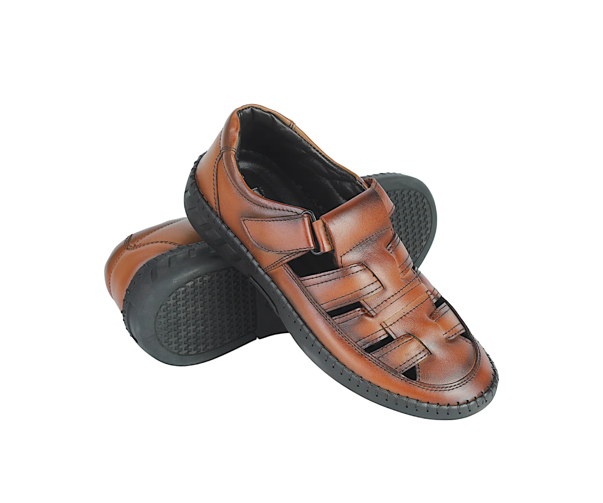Mens leather fisherman sandal 996538