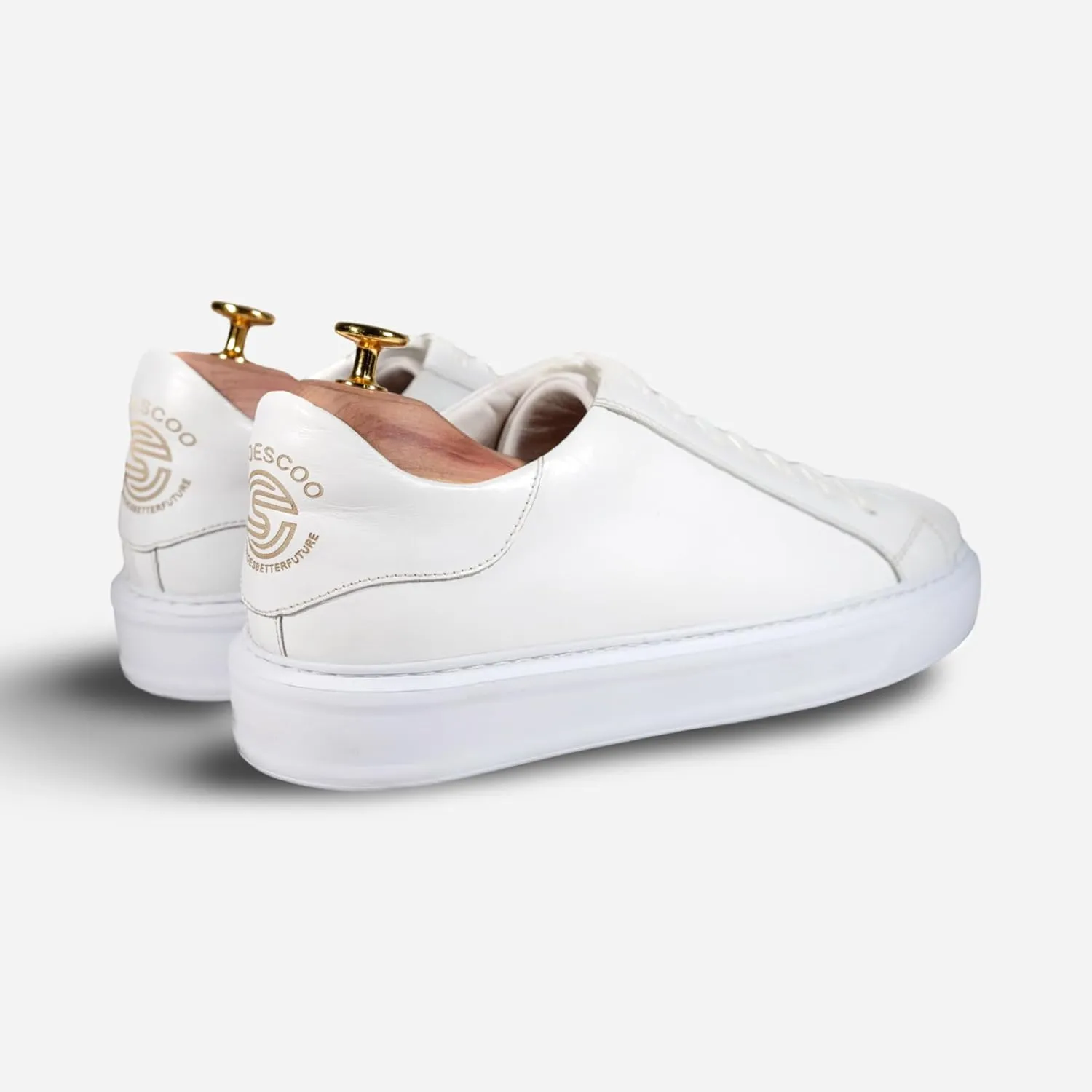 Mens Leather Sneakers – Handmade Elegant Sneakers for Men | Comfortable Walking Shoes | Versatile Smart Casual Footwear