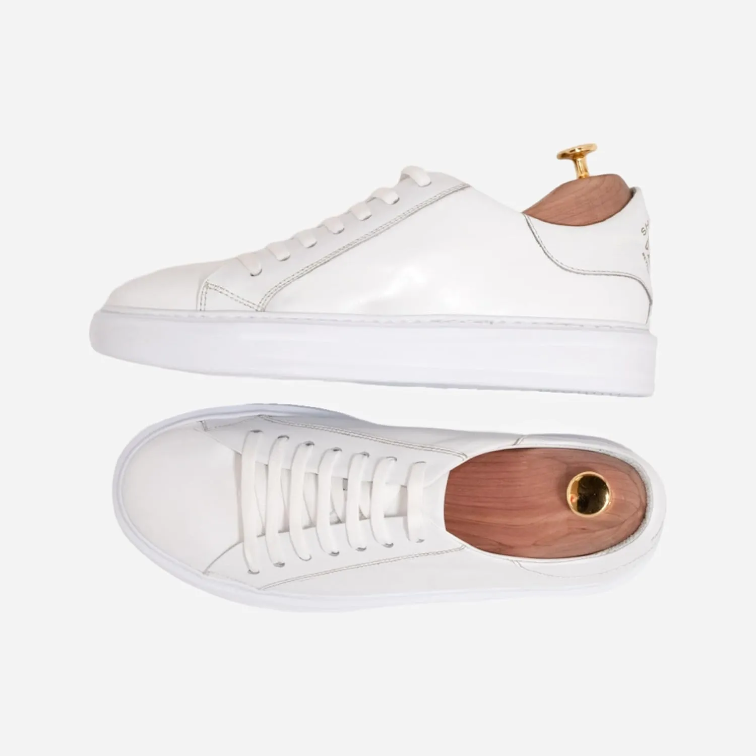 Mens Leather Sneakers – Handmade Elegant Sneakers for Men | Comfortable Walking Shoes | Versatile Smart Casual Footwear
