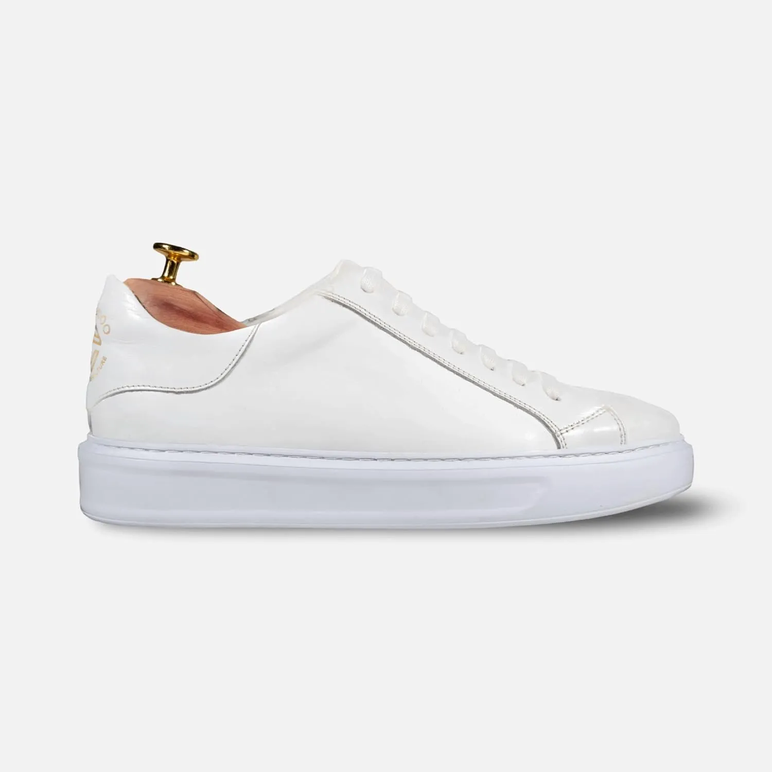 Mens Leather Sneakers – Handmade Elegant Sneakers for Men | Comfortable Walking Shoes | Versatile Smart Casual Footwear