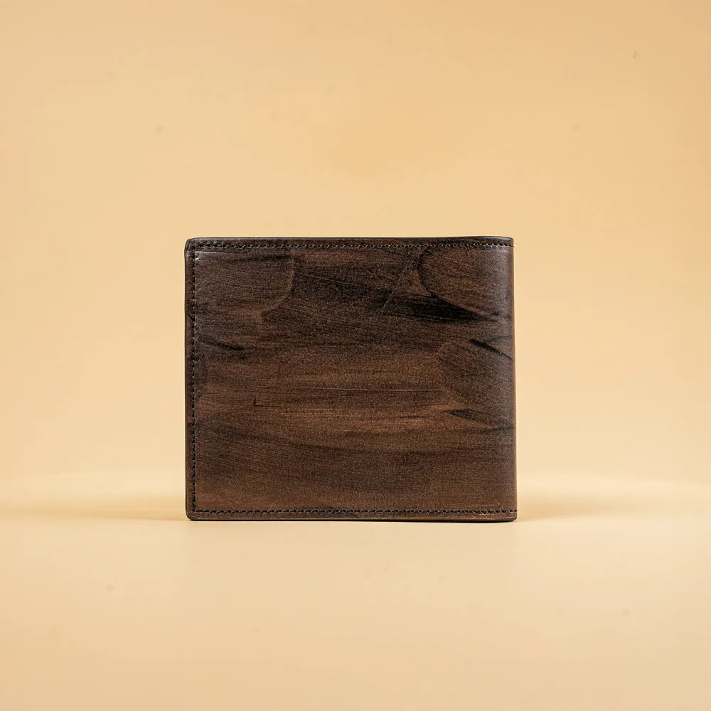 Men’s Leather Wallet – Art Calf Tamponato 2006 | Handcrafted Bifold