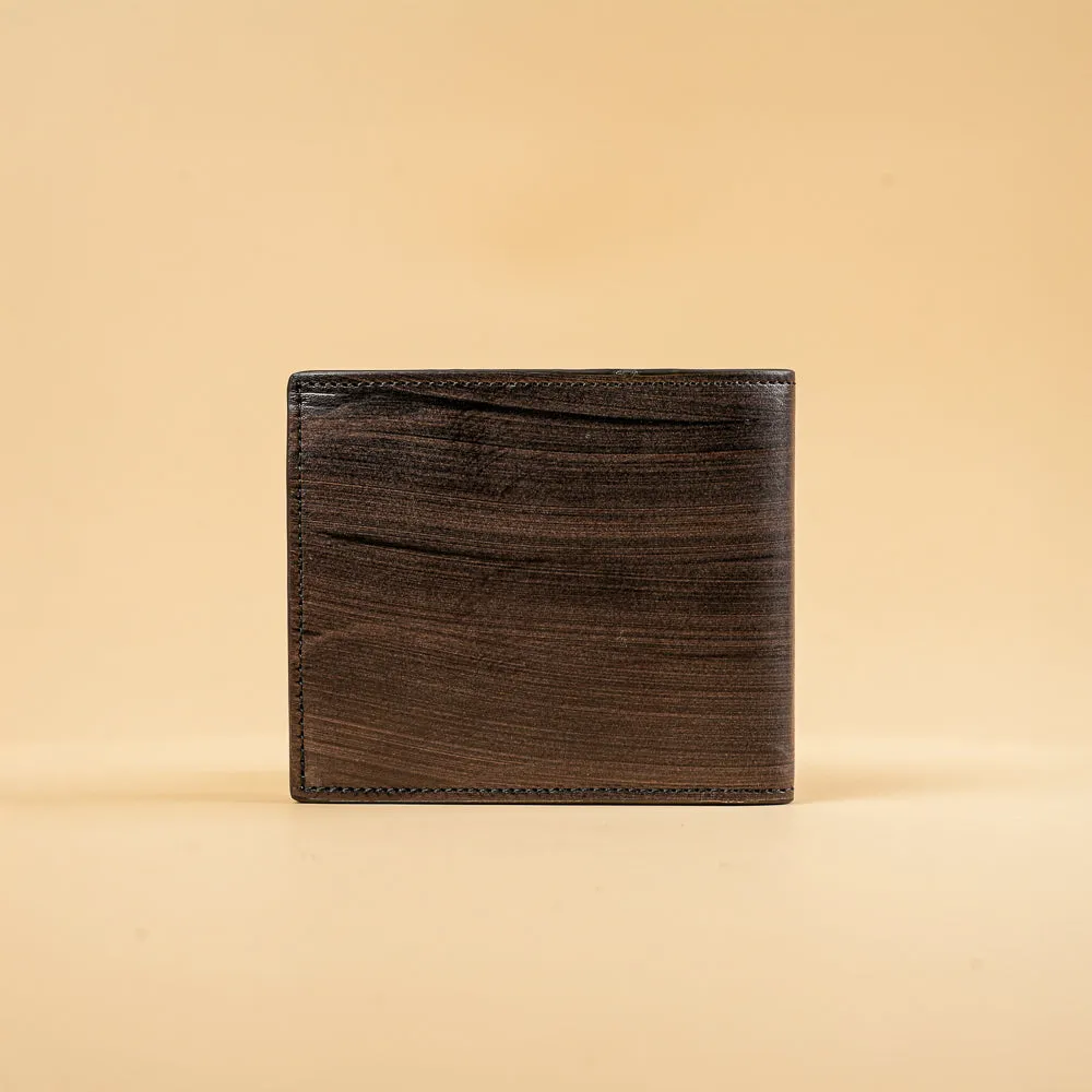 Men’s Leather Wallet – Art Calf Tamponato 2006 | Handcrafted Bifold