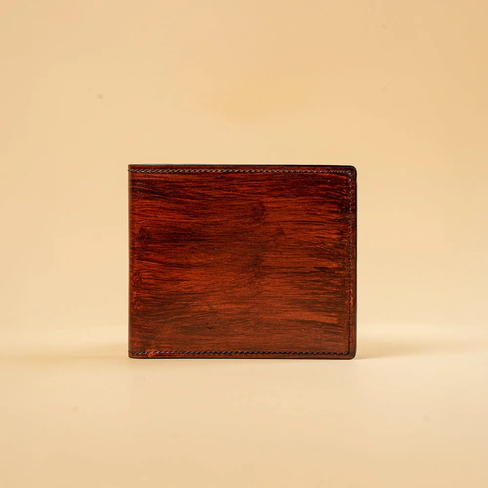 Men’s Leather Wallet – Art Calf Tamponato 2006 | Handcrafted Bifold