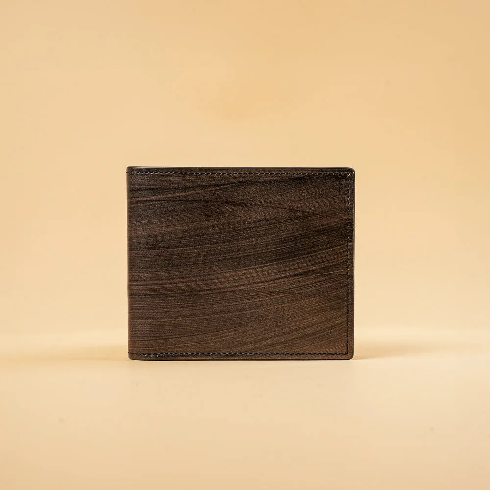 Men’s Leather Wallet – Art Calf Tamponato 2006 | Handcrafted Bifold