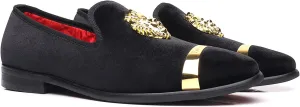 Men's Loafers Fashion Gold Buckle Wedding Party Shoes
