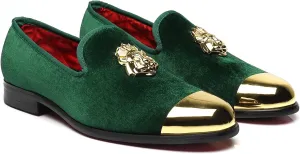Men's Loafers Fashion Gold Buckle Wedding Party Shoes