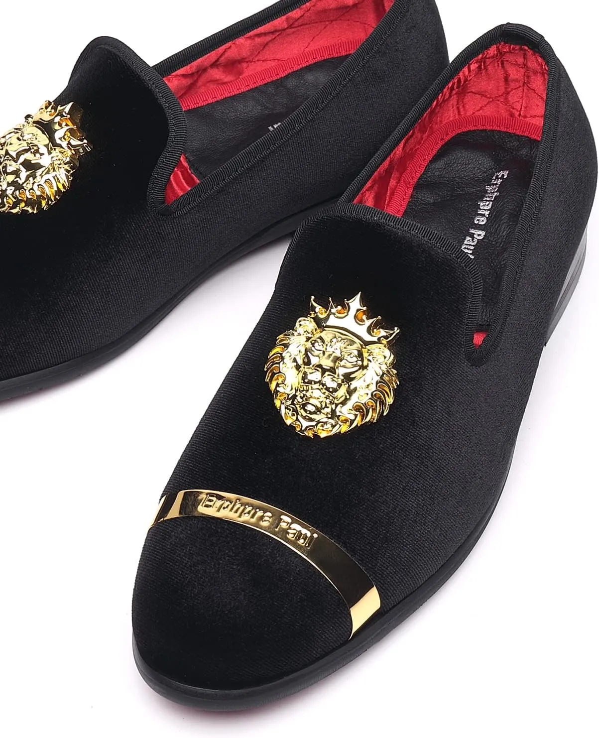 Men's Loafers Fashion Gold Buckle Wedding Party Shoes