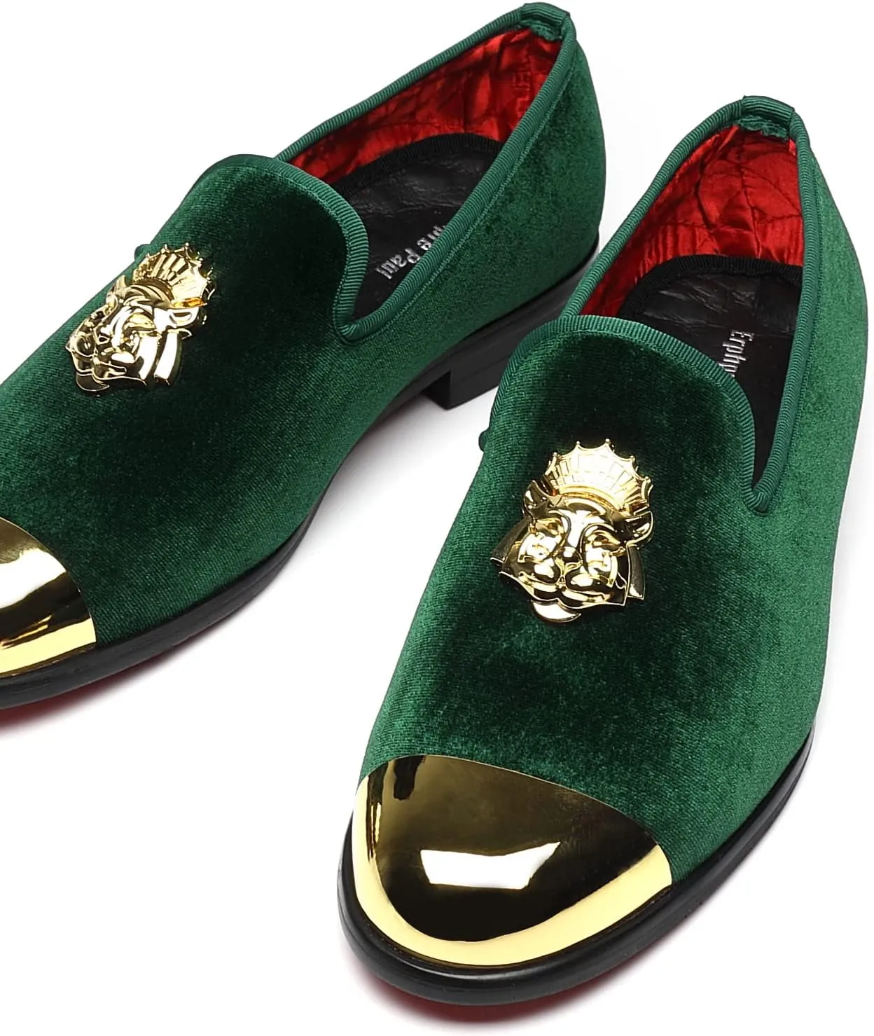 Men's Loafers Fashion Gold Buckle Wedding Party Shoes