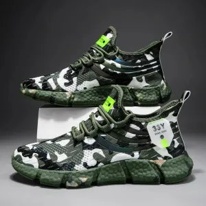 Men's Mesh Camouflage Sneakers – Lightweight & Durable