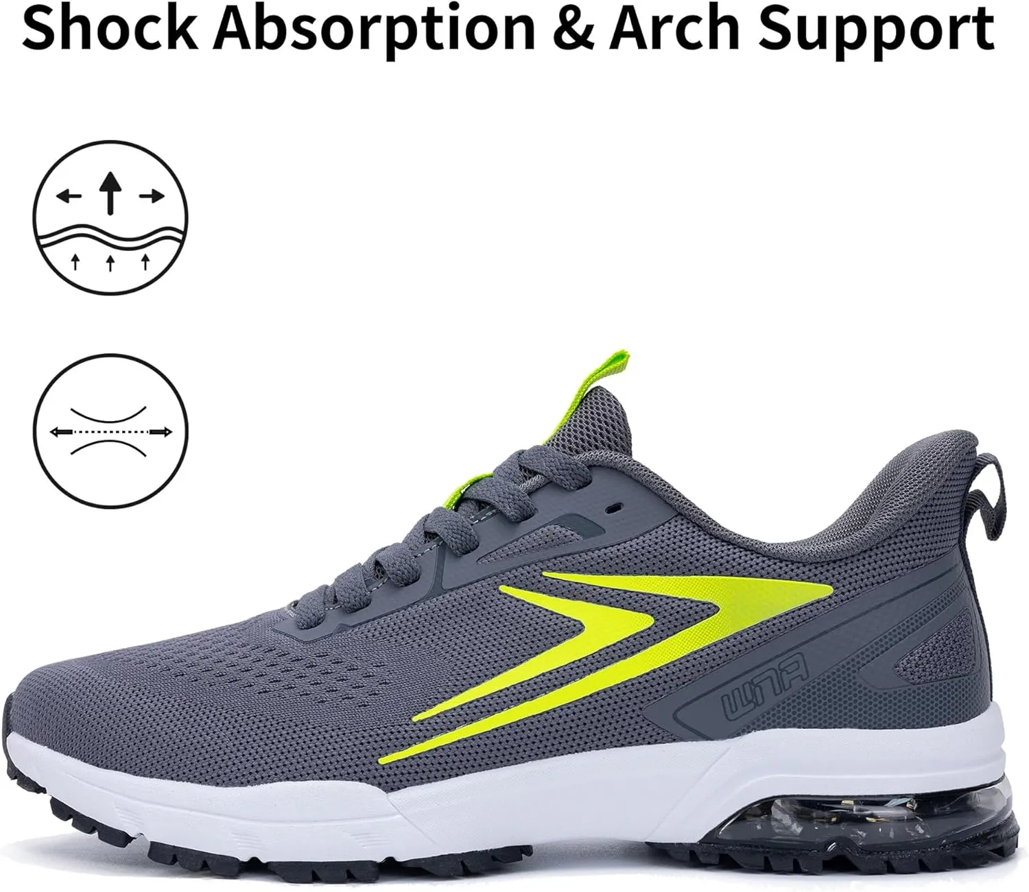 Mens Running Shoes Athletic Non Slip Walking Jogging Tennis Sneakers(US 7-12.5 D(M))