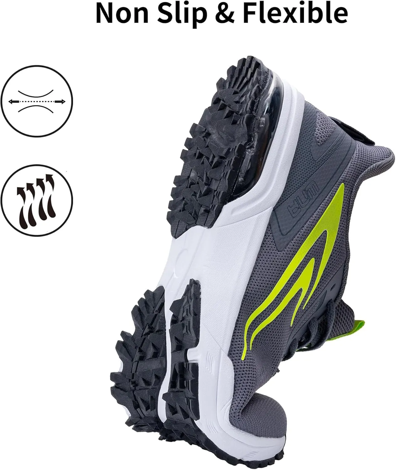 Mens Running Shoes Athletic Non Slip Walking Jogging Tennis Sneakers(US 7-12.5 D(M))