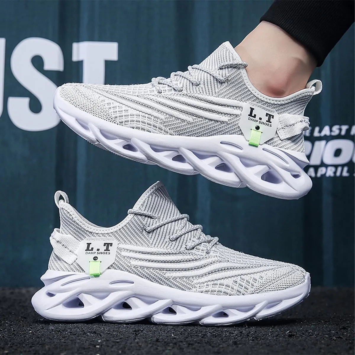 Mens Running Walking Tennis Shoes Mens Casual Fashion Gym Hiking Shoes for Men Sneakers Work Breathable Comfortable Lightweight