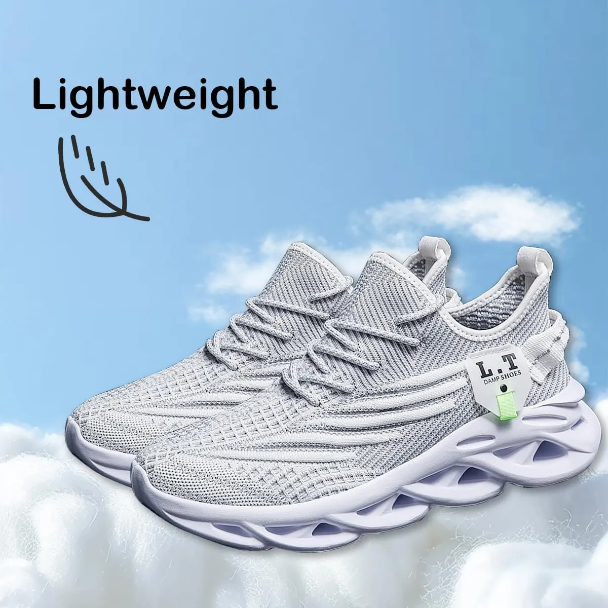 Mens Running Walking Tennis Shoes Mens Casual Fashion Gym Hiking Shoes for Men Sneakers Work Breathable Comfortable Lightweight