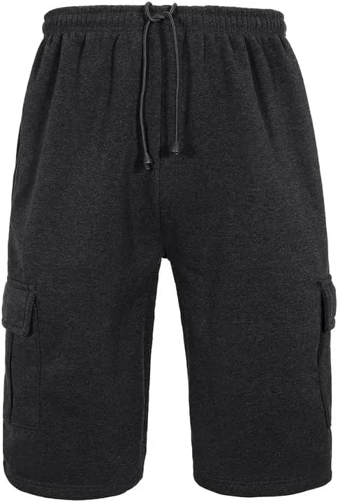 Mens Running Workout Shorts Lightweight Fleece Casual Athletic Gym Tennis Training Basketball Cargo Shorts