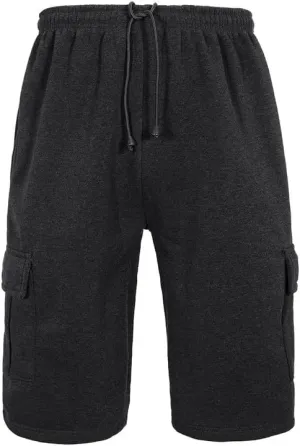 Mens Running Workout Shorts Lightweight Fleece Casual Athletic Gym Tennis Training Basketball Cargo Shorts