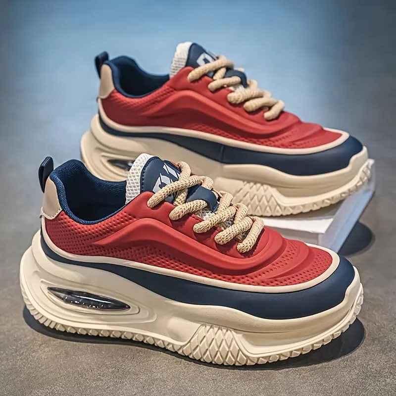 Men's Shock-Absorbing Sneakers - Breathable & Lightweight