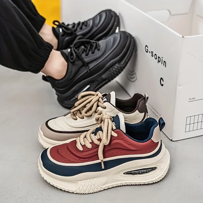 Men's Shock-Absorbing Sneakers - Breathable & Lightweight