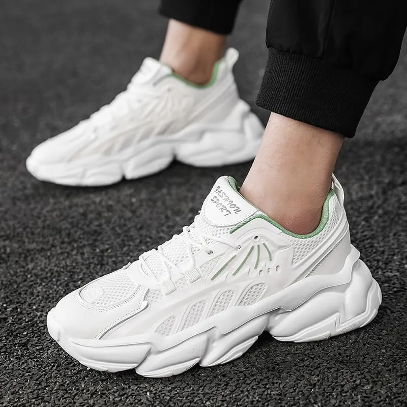 Men's Walking Shoes Breathable Gym Sneakers Mens Fashion Sneakers Running Walking Shoes Lace Up Casual Comfortable Work Tennis Sport Athletic Trainers Shoes Size 6.5-10