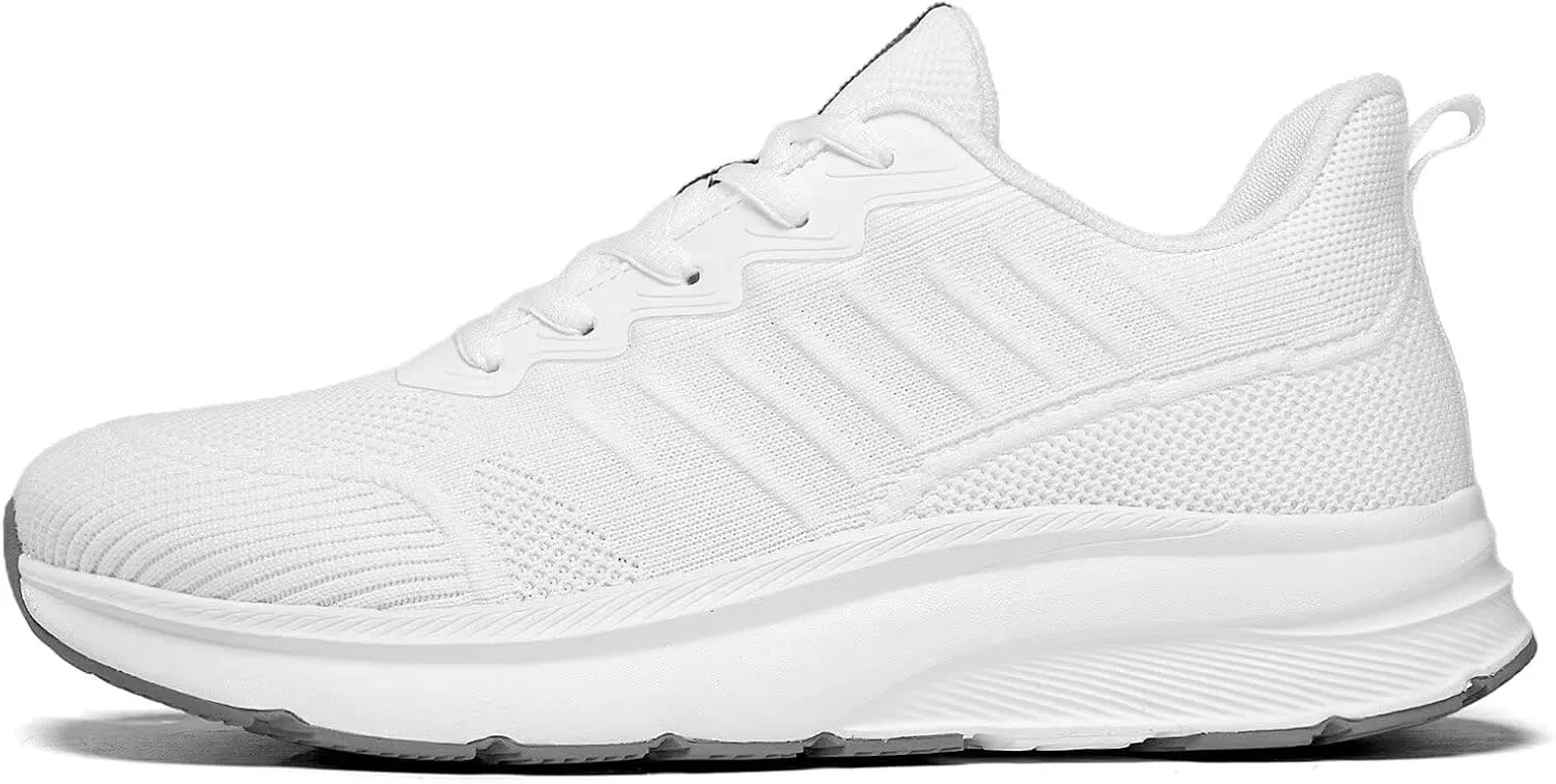 Mens Wide Walking Shoes Soft Sole Non Slip Running Comfortable Tennis Breathable Athletic Gym Workout Sport Sneakers