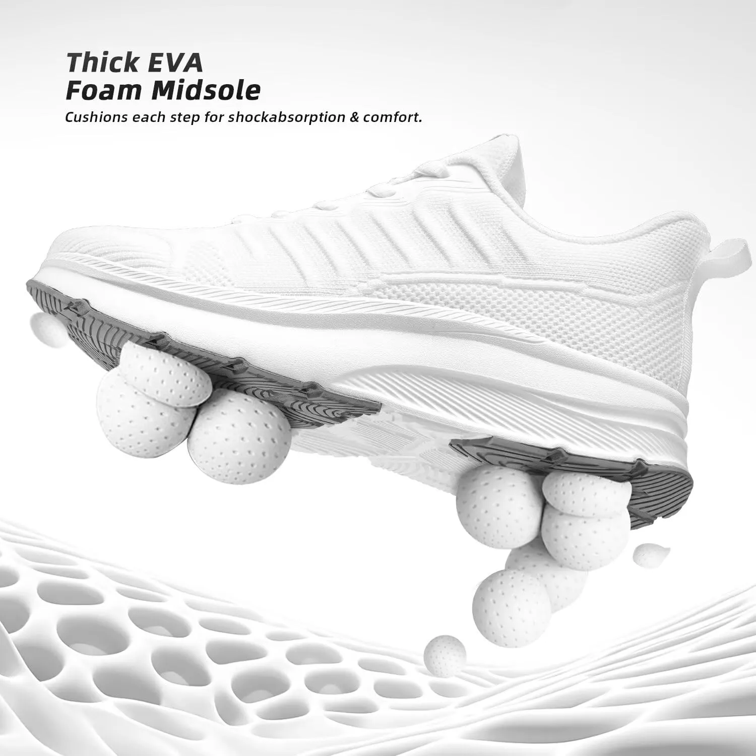Mens Wide Walking Shoes Soft Sole Non Slip Running Comfortable Tennis Breathable Athletic Gym Workout Sport Sneakers