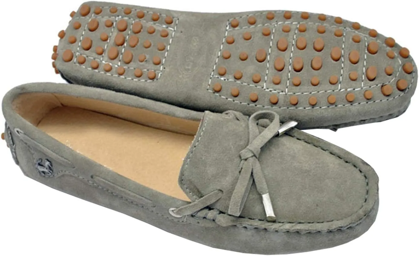 Minishion Womens Loafers & Slip-ons Suede Driving Shoes YB9602