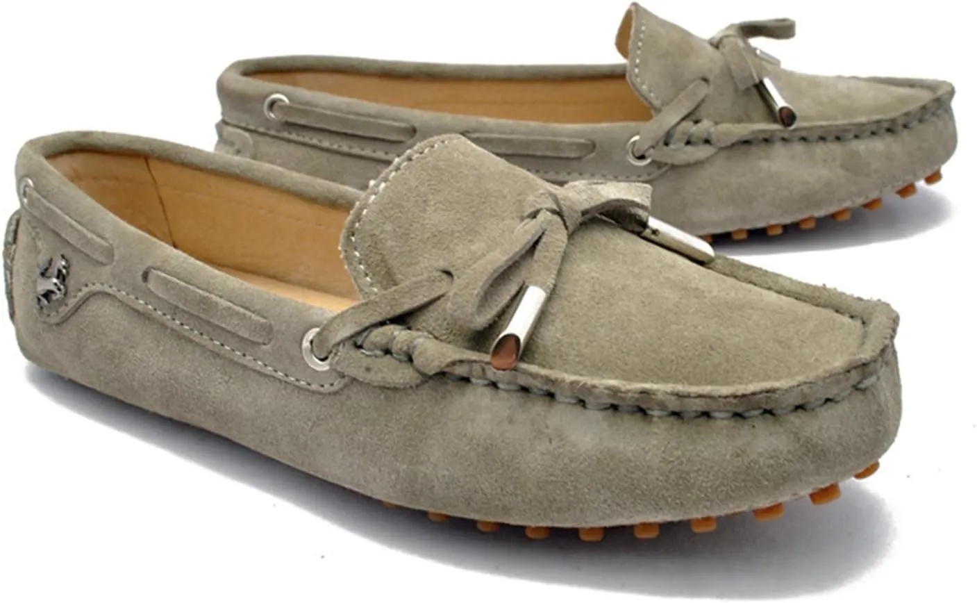 Minishion Womens Loafers & Slip-ons Suede Driving Shoes YB9602