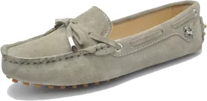 Minishion Womens Loafers & Slip-ons Suede Driving Shoes YB9602